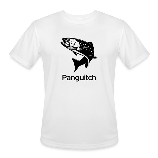 Men’s Moisture Wicking Panguitch Big Fish T-Shirt (Black design) - white